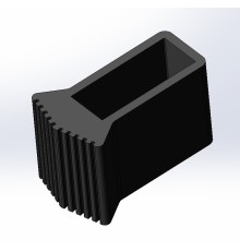 Насадка резиновая торцевая для поперечного упора (траверсы, стабилизатора) лестницы (для профиля 25х63мм)